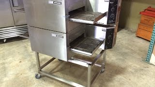 Lincoln Impinger 1132023A Electric Double Stack Conveyor Oven SN2034217 1299 Top Oven [upl. by Gannon]