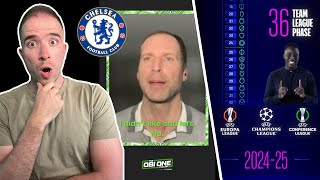 Petr Cech REVEALS Why He Left Chelsea  New UEFA Champions League Format REVEALED [upl. by Llennod]