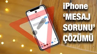 iPhone Mesaj Gönderilemiyor Sorunu ÇÖZÜMÜ [upl. by Yelkcub]