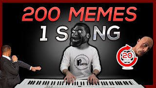 200 MEMES in 1 SONG in 20 minutes [upl. by Gerita]