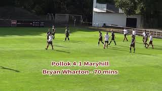 Pollok v Maryhill  19th September 2020  Just the Goals [upl. by Namijneb]