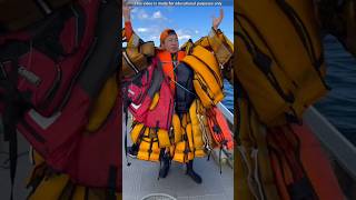 Amazing experiment with 50 life jackets shortsvideo [upl. by Zetta]