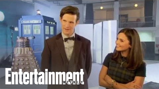 Doctor Who Matt Smith and Jenna LouiseColeman Talk Rabid Fans  Cover Shoot [upl. by Nyrac]