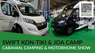 Swift KonTiki And Pilote Joa Camp At Caravan Camping And Motorhome Show 2022 [upl. by Blockus]