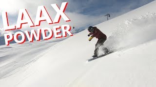 LAAX POWDER FIELDS SNOWBOARDING [upl. by Izogn]