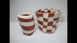 Agateware Stripes amp Checkerboard Technique [upl. by Alimhaj274]