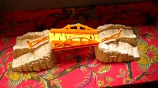 LJN Rough Riders 4x4s Mountain Gully Set with Teetering Bridge [upl. by Notsud76]