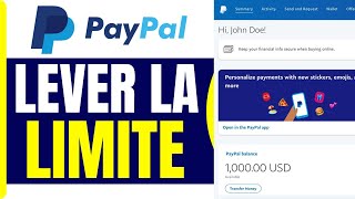 Comment Lever La Limite De Paiement Paypal  En 2025 [upl. by Tfat]