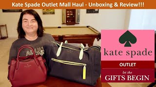 Kate Spade Bags Outlet Haul Unboxing amp Review katespade womensfashion outlet [upl. by Frisse]