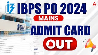 IBPS PO Mains Admit Card 2024 Out  How to Download IBPS PO Mains Admit Card [upl. by Ahsened393]