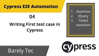 04 Writing first test case and applying assertion  Cypress Automation Testing in HindiUrdu 2022 [upl. by Jalbert155]