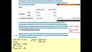 2024I Over koetjes en kalfjes vraag 22 havo wiskunde A [upl. by Champaigne]