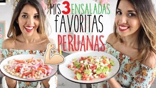 MIS ENSALADAS PERUANAS FAVORITAS Y NUTRITIVAS [upl. by Karlan]