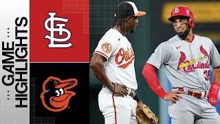 Cardinals vs Orioles Game Highlights 91323  MLB Highlights [upl. by Trescha]