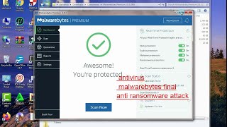 Download and install antivirus Malwarebytes Premium 3832965 with activation ضد الفيروس الفدية [upl. by Hareenum]