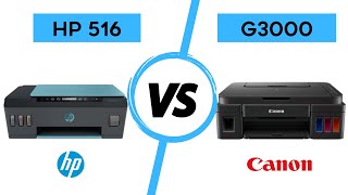 Canon VS HP Printer  HP 516 vs Canon Pixma G3000 Printer comparison  Best Ink Tank printer in 2021 [upl. by Meraree]