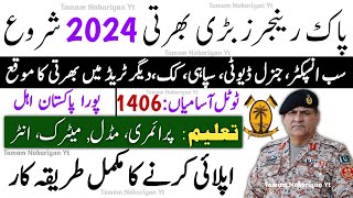 Sindh Rangers New Jobs 2024  Sindh Rangers Sepoy Jobs 2024  Sindh Rangers New Jobs Online Apply [upl. by Garlan]