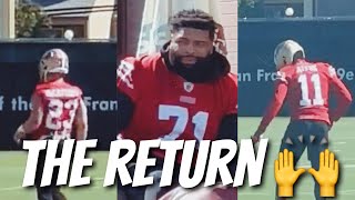 49ers Trent Williams x Brandon Aiyuk x Christian McCaffrey spotted at today’s practice 🙌 [upl. by Seline]