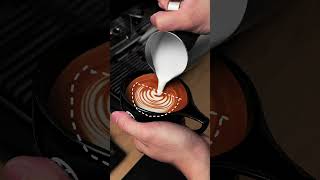 Latte art tutorial  Rosetta 🍃 [upl. by Baniez]