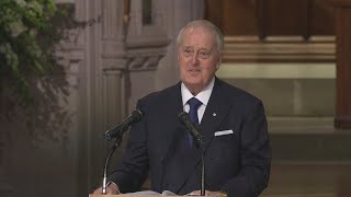 Former Canadian Prime Minister Brian Mulroney eulogizes George HW Bush [upl. by Allemaj]