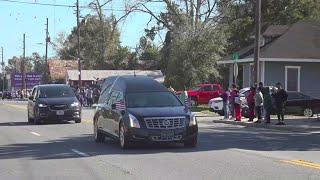 Procession for Waycross solider killed in Jordan drone strike arrives in hometown [upl. by Astera]