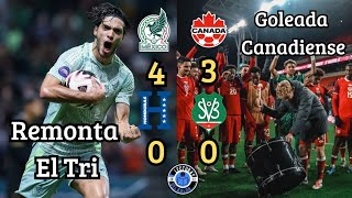 MÉXICO REMONTADA Y CLASIFICA 🇲🇽💥 DECEPCIONANTE HONDURAS 😪🇭🇳 CANADÁ GOLEA CONCACAF NATIONS LEAGUE [upl. by Jsandye628]