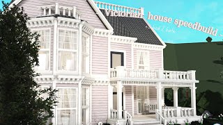 ♡ Pink victorian family house speedbuild  tour ♡  12m  roblox bloxburg [upl. by Mathilda46]