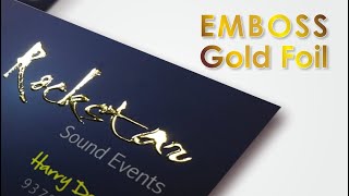 Emboss Gold Foil Rate Calculation [upl. by Hairahcez]