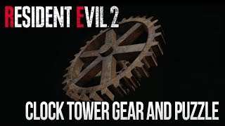 Resident Evil 2 Remake  Clock Tower Gear Location and Clock Tower Puzzle Solution [upl. by Eachern]