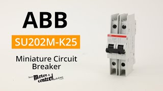 ABB SU S202M K25 Miniature Circuit Breaker [upl. by Ysnat599]