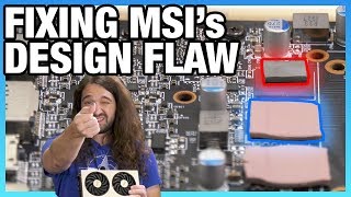 Fixing MSIs Design Flaw Thermal Pad Swap on RX 5700 XT Evoke OC [upl. by Sarge]