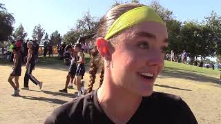 Sadie Engelhardt of Ventura 1st Place Girls 5K Bill Buettner Championship ASICS Clovis Invitational [upl. by Yznyl]