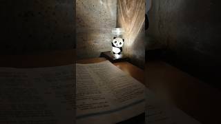 Today I turned an ordinary glass jar into light lamp panda [upl. by Kantor]