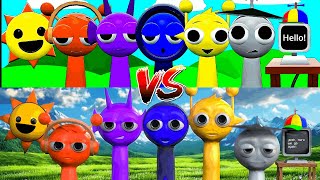 Original Sprunki 3D vs 3D Fake Version  CAT CALL [upl. by Graham]