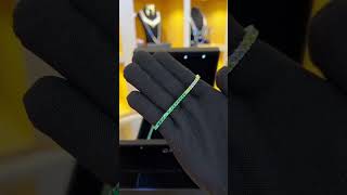 Omnia Tasneem Green 005 Carat Tennis Bracelet in 925 Silver High Quality Simulated diamonds [upl. by Mar9]