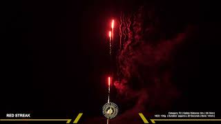 Red Streak  Low noise Roman Candle  Zeus Fireworks [upl. by Notxam]