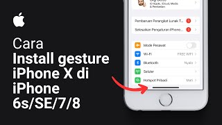 Cara Install iPhone X Gestures di Semua Iphone iOS 15 amp iOS 16 TANPA JAILBREAK TANPA KOMPUTER [upl. by Sonnie]