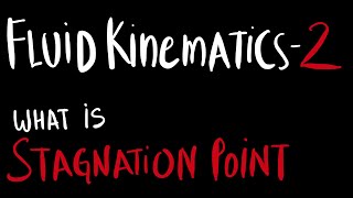 FLUID KINEMATICS 2  What is STAGNATION POINT [upl. by Kory]