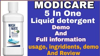 Modicare 5 in one Liquid detergent demo [upl. by Gradey]