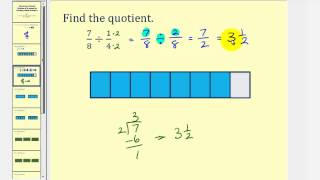 Division Involving Fractions  Alternative Method Common Denominators [upl. by Nyleda]