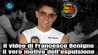 Isola dei Famosi 2024 il video di Francesco Benigno il vero motivo dell’espulsione [upl. by Tterab]