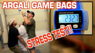 ARGALI GAME BAGS  STRESS TEST WITH WEIGHT [upl. by Morlee]