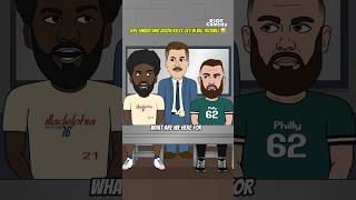 Joel Embiid and Jason Kelce Get In Big Trouble 😂 nbanews nflnews [upl. by Edecrem]