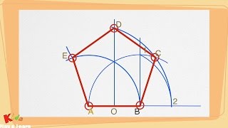 Come disegnare un pentagono con il compasso passo dopo passo  Tutorial disegno tecnico [upl. by Merry370]