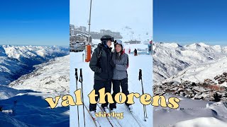 VAL THORENS SKI TRIP ❄️  6 days in the French alps our first ski trip 🎿 [upl. by Bast]