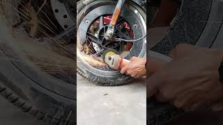 Alloy wheel cover modification bike automobile modification modified [upl. by Aiuhsoj459]