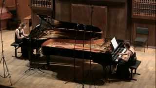 Brahms Variations on a theme by Haydn for two pianos op 56b [upl. by Palocz]