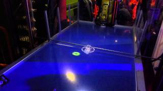 Air hockey table robot at Questacon Canberra Australia [upl. by Thurmond]