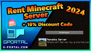 Minecraft Gportal server rental in 2024  discount code  all settings [upl. by Zusman961]