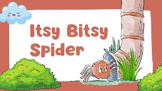 Itsy Bitsy Spider with lyrics  Nursery Rhymes  Animal Songs [upl. by Rihana]